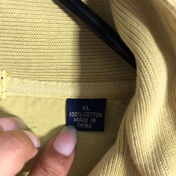 NO offers tommy bahama xl sweater yellow knit relax 1/4 zip pullover thick aa - Picture 4 of 13